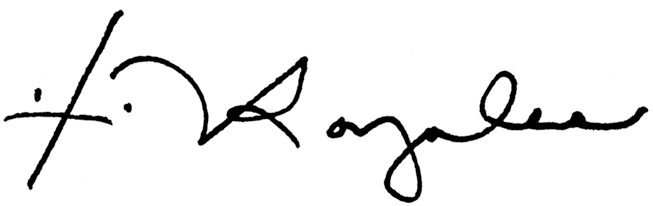 AG Alberto R. Gonzales signature