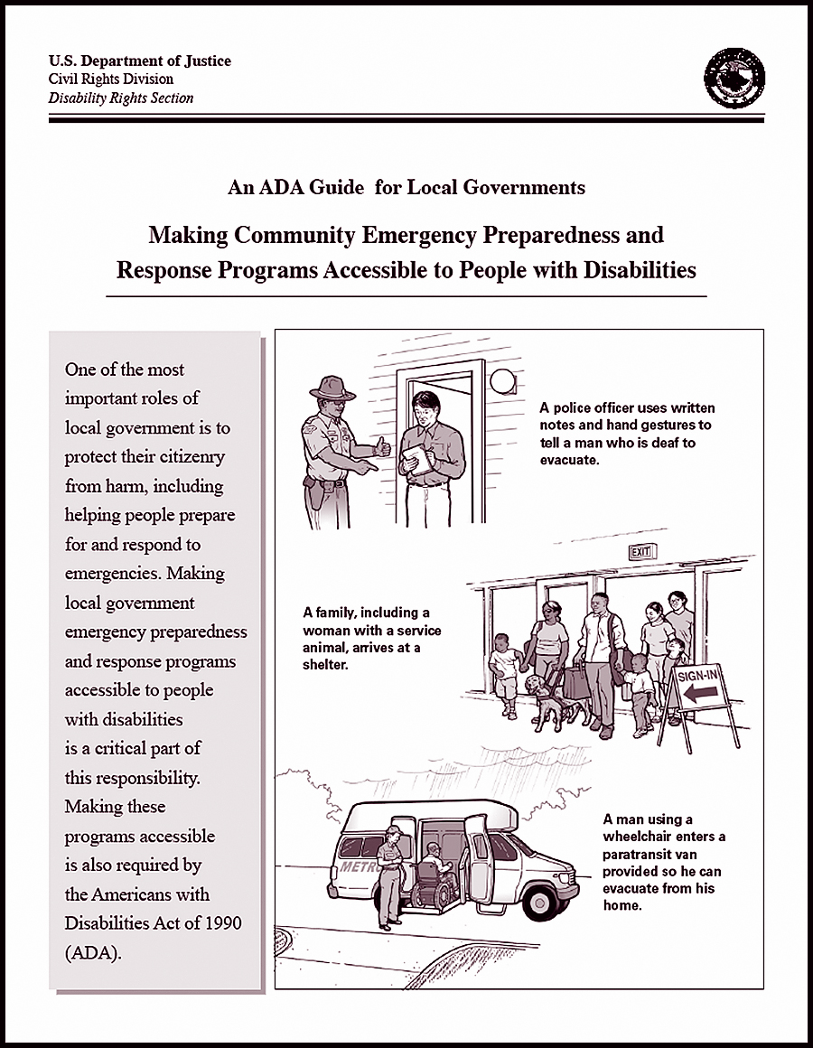 Photo of an ADA Guide for Local Governments publication