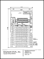 Seating plan for Boardman Movies 7, Boardman, Ohio, Auditorium 3.