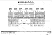 Seating Plan Seating plan for a 14-auditoria theater complex, Cinemark 14, Cedar Hill, Texas.