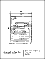 Seating plan for Cinemark Stonebridge Plaza, Gahanna, Ohio, Auditorium 3.