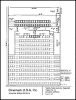 Seating plan for Tinseltown 22, Lancaster, California, Auditorium 10.