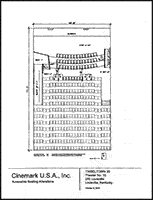 Seating plan for Tinseltown 20, Louisville, Kentucky, Auditorium 10.