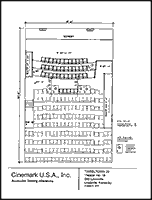 Seating plan for Tinseltown 20, Louisville, Kentucky, Auditorium 16.