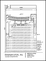 Seating plan for Medford Center, Medford, Oregon, Auditorium 6