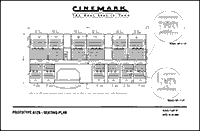 Seating plan for a prototypical 12-auditoria theater complex which consists “type A” and “type B” auditoria. 