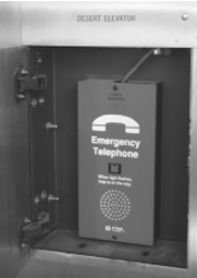 photo of elevator emergency communication device