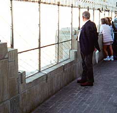 Photo: Man at Empire State observation area