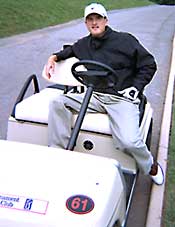 Casey Martin in his golf cart