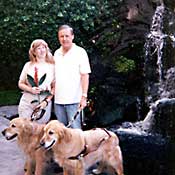 Jenine Stanley and husband at waterfall