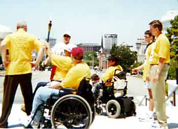 Spirit of ADA Torch arrives at Capitol in Montgomery, AL