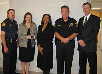 police and other officials from Cedar Falls, Iowa