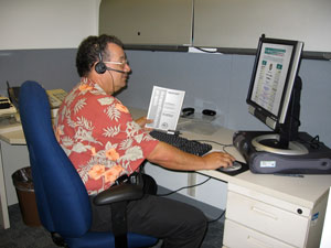 A ADA Info Line Specialist