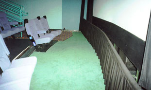 wheelchair seating front row close to screen