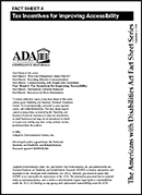 the cover of the ADA tax packet