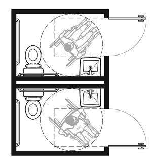 Plan-1B Pair: 2010 Standards with Out-Swinging Doors